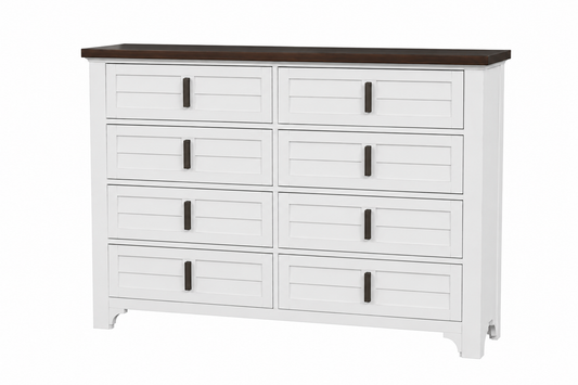 BR0434BRWH Dresser - Brown/White