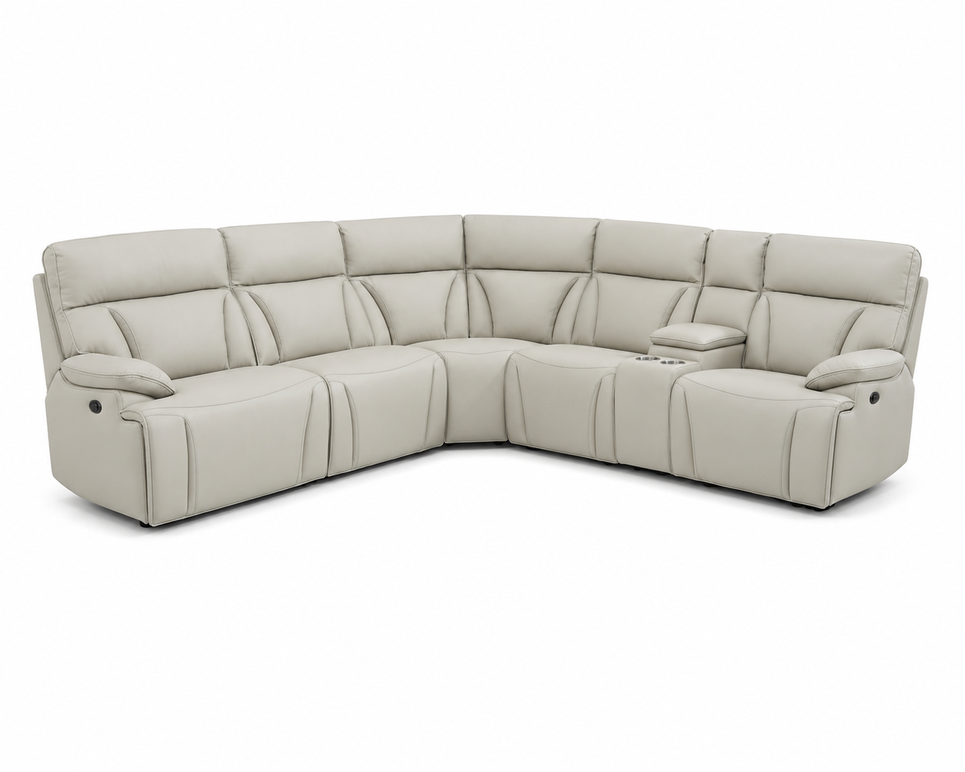 LR7594CM Power Motion Reclining Sectional - Cream