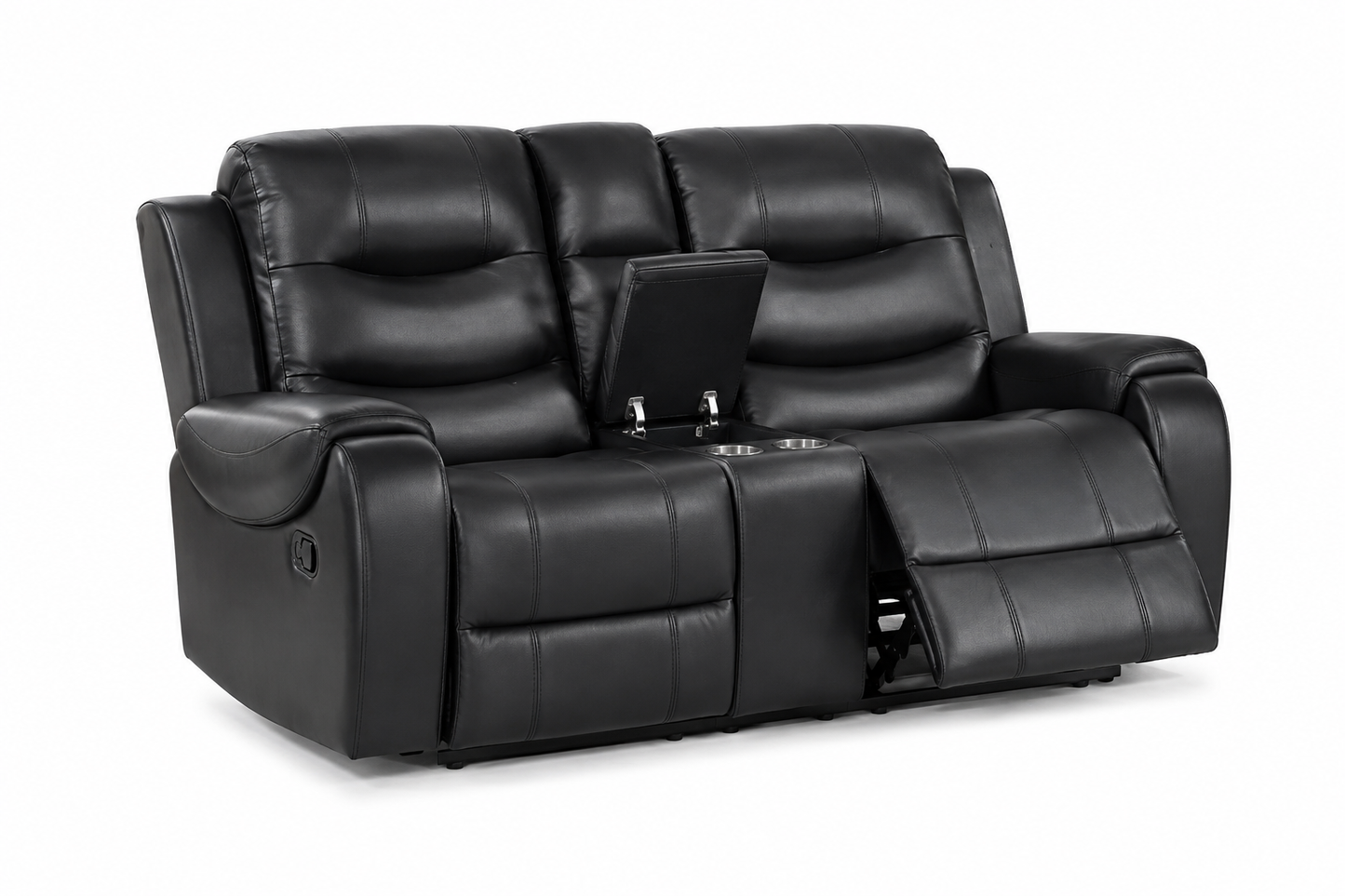 LR82213CC Manual Motion Reclining Loveseat - Charcoal