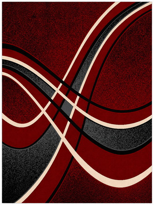 RCO42R Contempo #42 Area Rug - Red