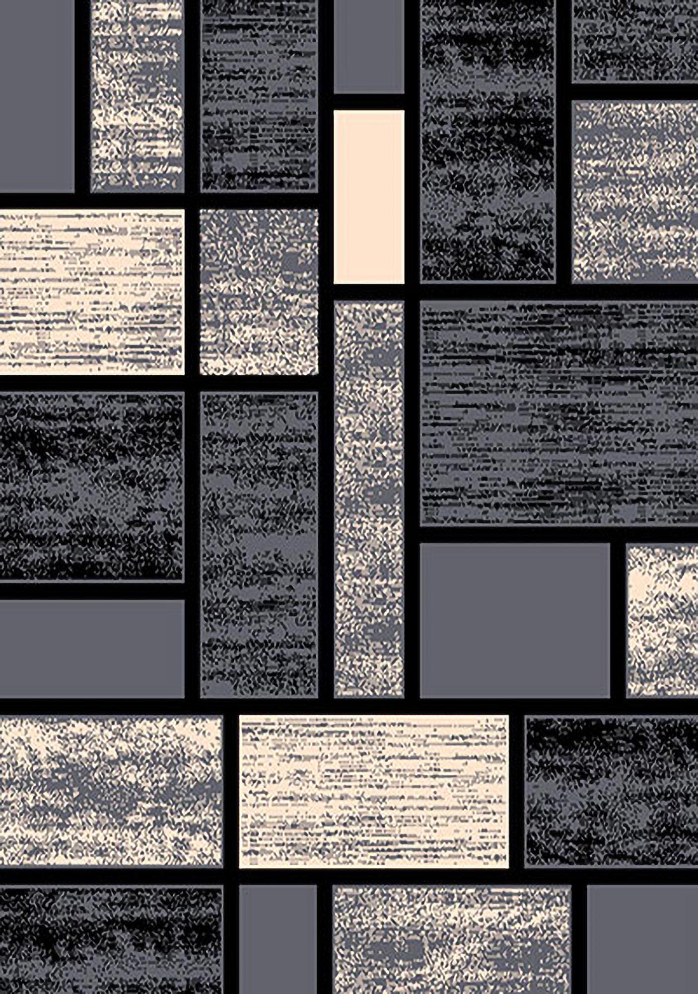 R57CO43GR 5x7' Contempo #43 Area Rug - Gray