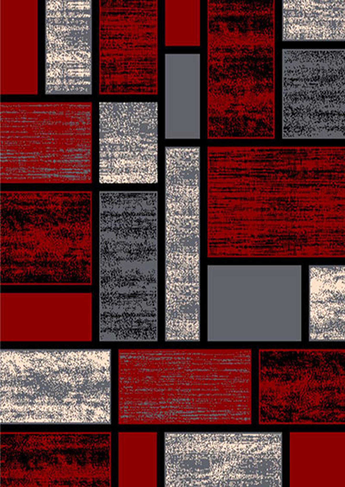 RCO43R Contempo #43 Area Rug - Red