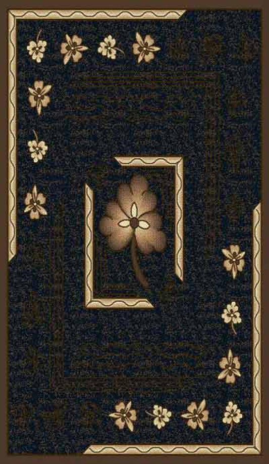 R57KD132BK 5x7' Kingdom #132 Area Rug - Black