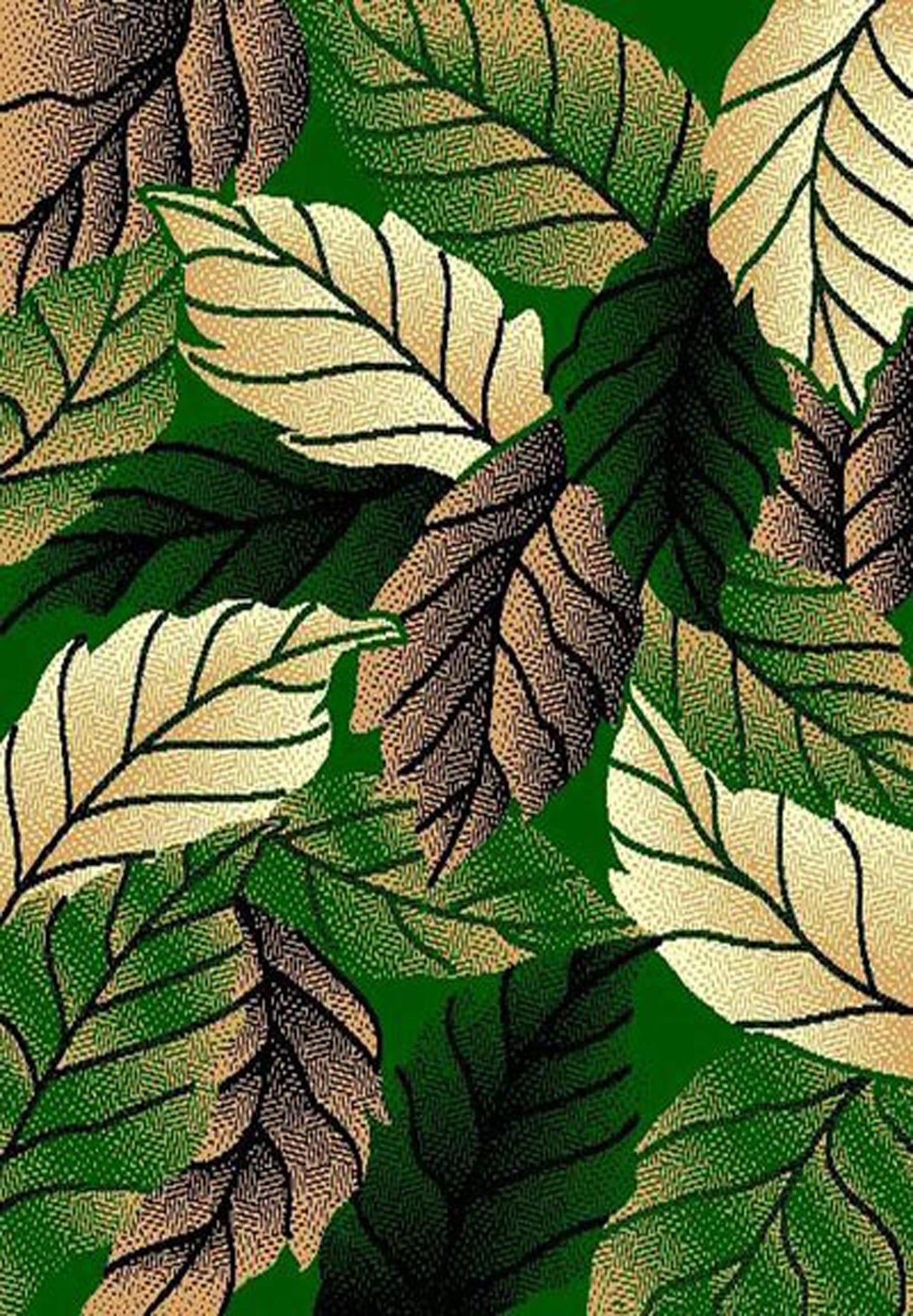 R57M17HG 5X7' Moderno #17 Area Rug - Hunter Green