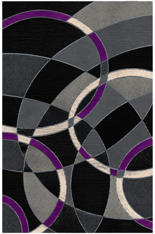 R57TZ864PP 5x7' Trendz #864 Area Rug - Purple