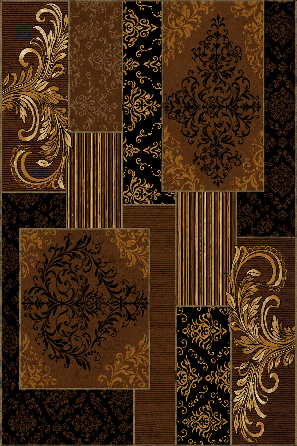R57TZ867CH 5x7' Trendz #867 Area Rug - Chocolate