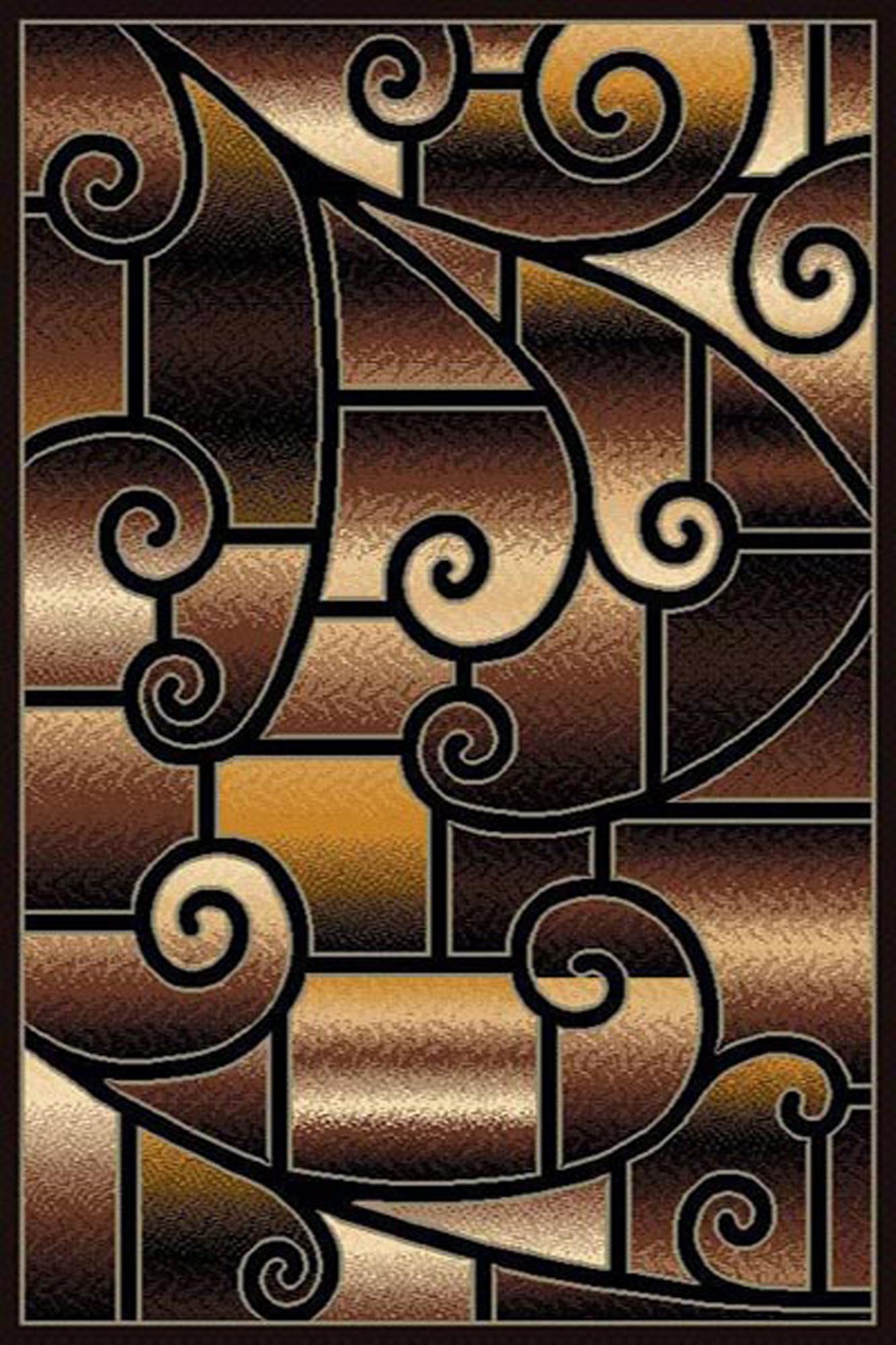 R69G28BK 5X7' Gallery #28 Area Rug - Black