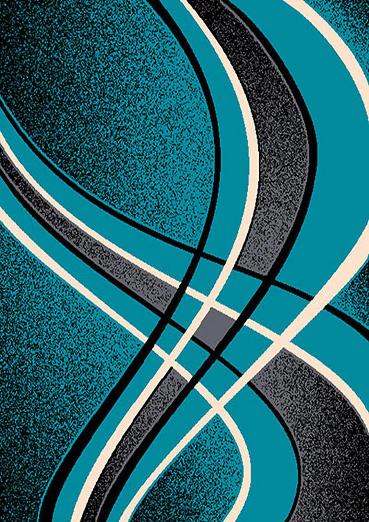 R811CO42TU 8x10' Contempo #42 Area Rug - Turquoise