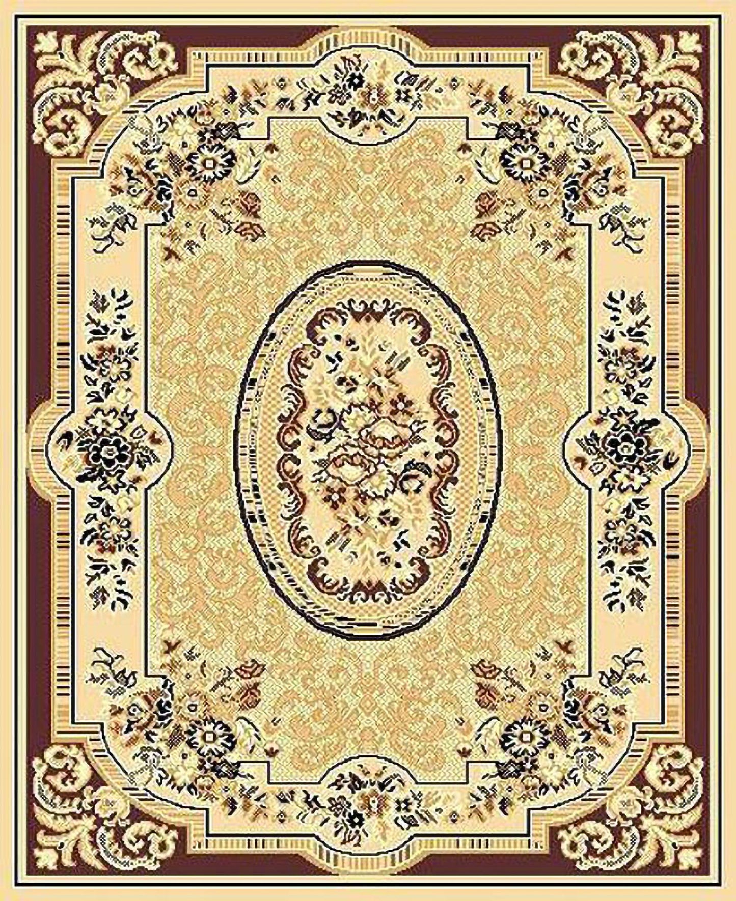 R811T114B 8X10' Tajmahal #114 Area Rug - Berber