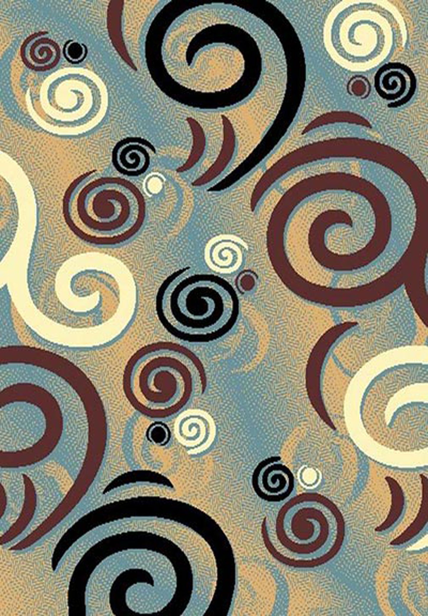 R8X11M21LB 8X10' Moderno #21 Area Rug - Light Blue