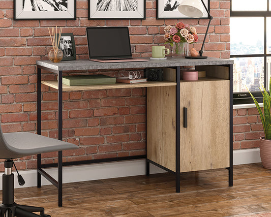 SA431296 Desk - Prime Oak/Slate Grey