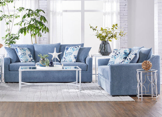 12700 Sofa & Loveseat Set - Molly Slate