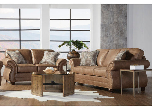 17410 Sofa & Loveseat Set - Jetson Ginger