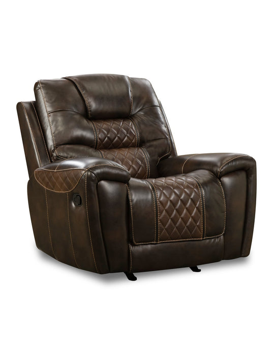 98701-10G Glider Recliner - Brown & Tobacco