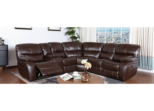 RR9931 Reclining Sectional - Brown